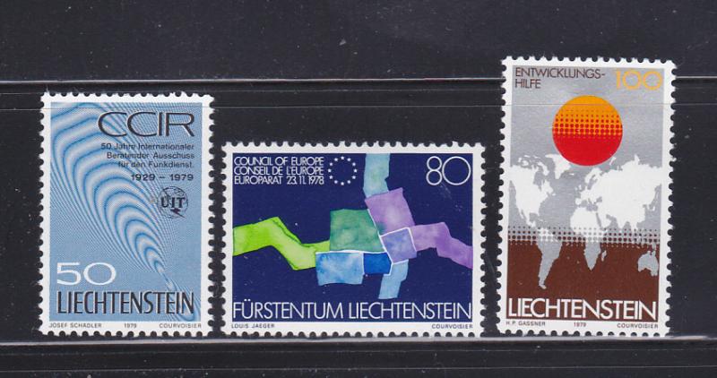 Liechtenstein 668-670 Set MH Various (B)