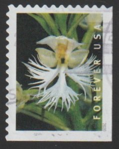 SC# 5450 - (55c) - Wild Orchids, 6 of 10 - used bklt single off paper