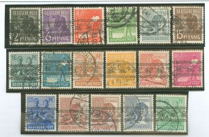 Germany #600-616 Used Single (Complete Set)