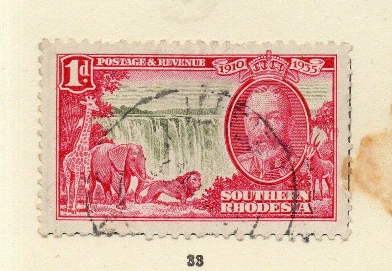 Southern Rhodesia 1930s Early Issue Fine Used 1d. NW-170469 