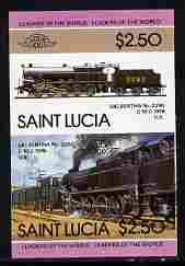 St Lucia 1985 Locomotives #4 (Leaders of the World) $2.50...