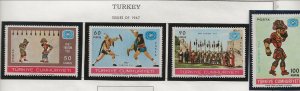 TURKEY Sc 1730-33 NH issue of 1967 - ART