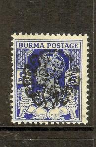 BURMA JAPANESE OCCUPATION (P1502B) ON INDIA  SGJ19A  MNH