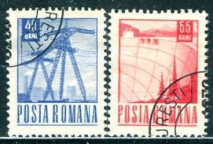 Romania; 1969: Sc. # 2078-2079; Used CTO Cpl. Set