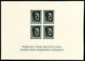 German Empire/Reich (1871-1945) #B103 Mint nh extremely fine   Cat$170 1937 H...