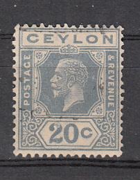 Ceylon SC# 237  1924 20c KGV used