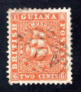 British Guiana, Scott #19, VF, Used, CV $65.00  ..... 0850004