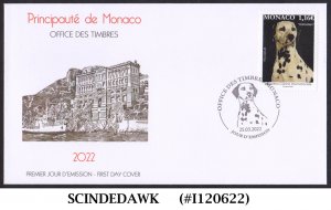 MONACO - 2022 INTERNATIONAL DOG SHOW / MAMMALS / ANIMALS 1V FDC