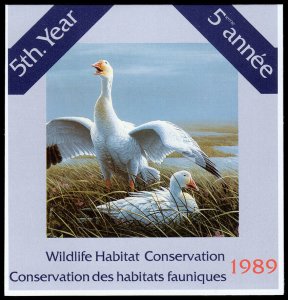 Canada Scott FWH5 Wildlife Conservation Booklet (1989) Mint NH VF C