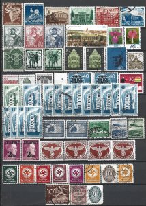COLLECTION LOT 21927 GERMANY 62 AC STAMPS CV+$90 CLEARANCE
