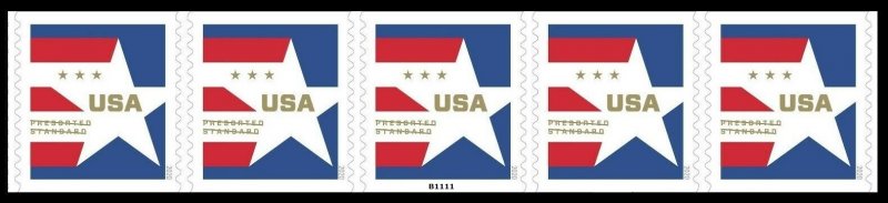 #5433 2020 Presort Star PNC5 #B1111 )  - MNH