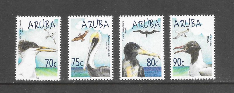 BIRDS - ARUBA #244-47 MNH