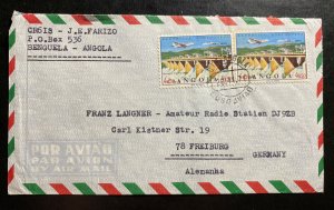 1971 Benguela Portuguese Agola Airmail Cover To Freiburg Germany
