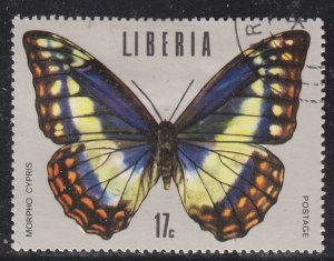 Liberia 686 Tropical Butterflies 1974