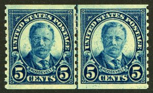 U.S. #602 MINT PAIR OG HR