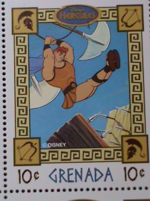 ​GRANADA- DISNEY CARTOON-HERCULES GROWS UP FULL SHEET MNH-VERY FINE