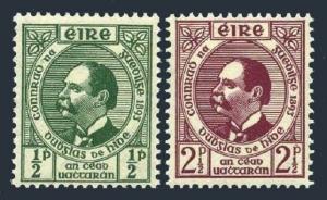 Ireland 124-125,MNH.Michel 89-90. Gaelic League,50,1943.Dr.Douglas Hyde.