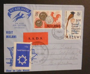 1971 Airmail Cover Blantyre Malawi to Southampton England