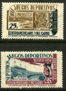 MEXICO C222-C223, 7th Central American & Caribbean Games. MINT, NH. VF.