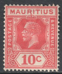 Mauritius Scott 187 - SG230, 1921 George V 10c MH*