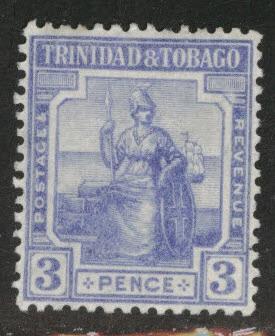 Trinidad & Tobago Scott 17 MH* Britannia stamp wmk 4