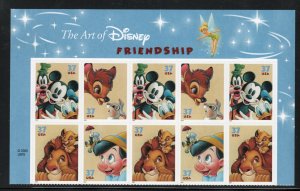 ALLY'S US Plate Block Scott #3865-8 37c Disney - Friendship [10] MNH [W-37a]