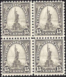 566 Mint,OG,NH... Block of 4... SCV $140.00