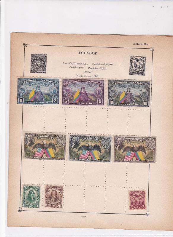 ecuador stamps page ref 17595