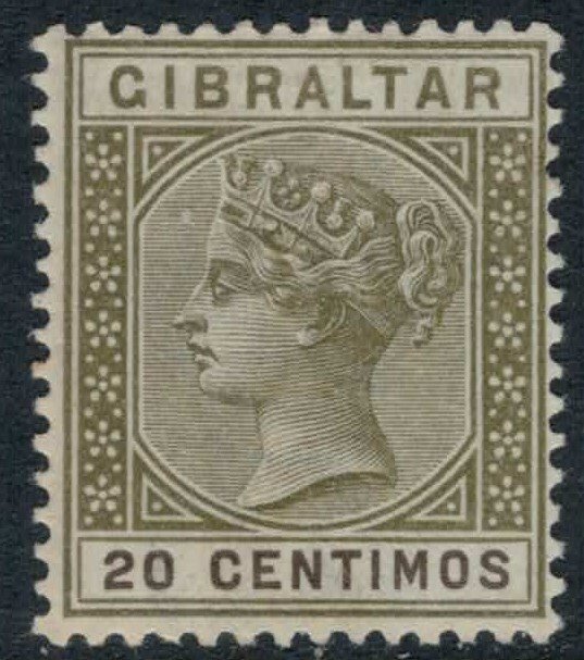 Gibraltar #31A*  CV $50.00