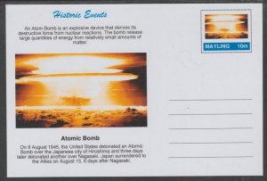 MAYLING, Fantasy - Atomic Bomb - Postal Stationery Card...