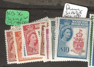 NORTH BORNEO  SG391-406  QEII SET  MNH     P0111H