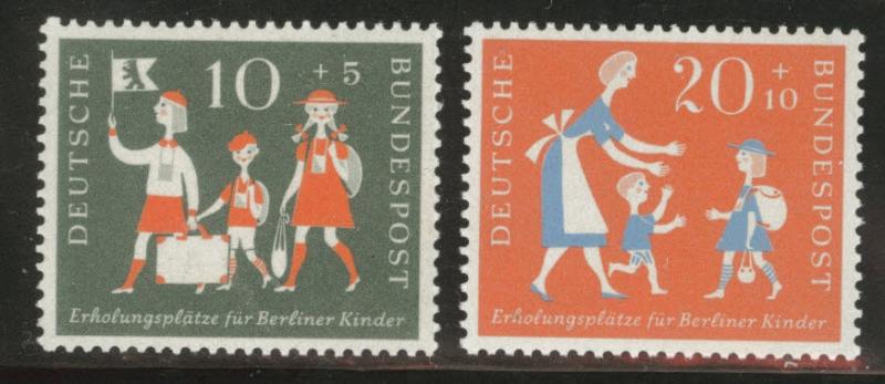 Germany Scott B354-355 MNH** 1957 stamp set 