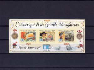 New Caledonia 1992  Sc# C234 COLUMBUS 500th.Anniversary DELUXE S/S MNH