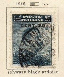 Italy 1916 Early Issue Fine Used 20c. Surcharged NW-122960