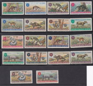 South Moluccas, Wild Animals Local Issues, 18 Different, Mint NH