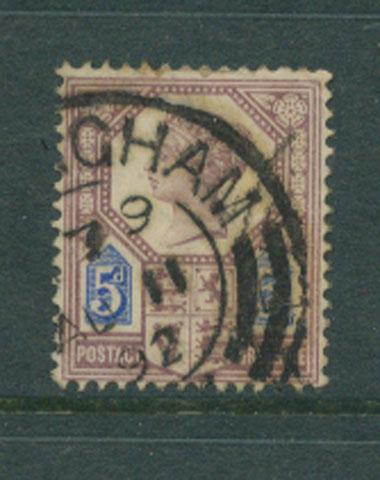 GB SG 207a  Good  Used - Die II  AU 11 92 Post Cancel