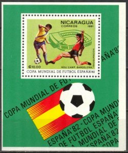 Nicaragua 1981 Football Soccer World Cup Spain 1982 S/S MNH