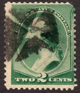 1887, US 2c, Washington, Used, Sc 213