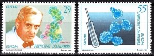 ANDORRA (Spanish) 1994 EUROPA: Inventions Discoveries. Medicine Biology, MNH