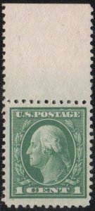 US #498 VF/XF JUMBO mint very lightly hinged, super stamp