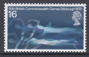 Sg833y 1970 1/6 Commonwealth Games Phosphor Omitted UNMOUNTED MINT