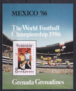 Grenada Gren.  G 77 MNH 1986 World Cup Soccer Sheet