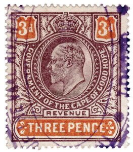 (I.B) Cape of Good Hope Revenue : Stamp Duty 3d