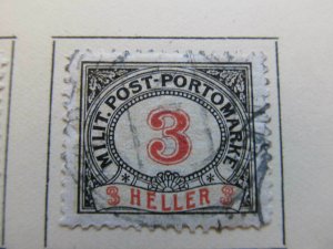 Bosnia & Herzegovina 1904 3h fine used postage due stamp A13P18F90
