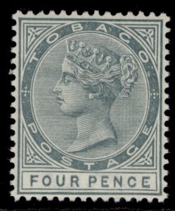 TOBAGO QV SG22, 4d grey, NH MINT.