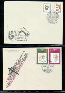 POLAND 1982 Covers FDC Military Sheets Antiques Air(Appx 35)(NT 8266