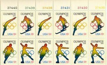 US Stamp #1695-1698 MNH 1976 Olympics Plate Block / 12