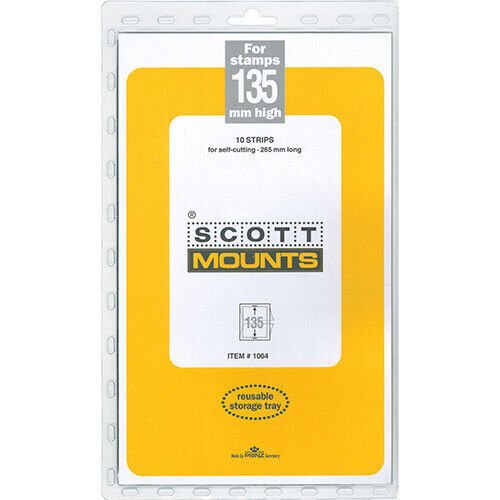 Scott/Prinz Pre-Cut Strips 265mm Long Stamp Mounts 265x135 #1064 Clear