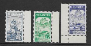 Venezuela 320,C64-5 Redrawn issue MNH vf, see desc. 2019 CV $120.00