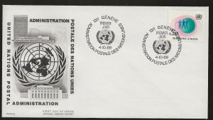 Just Fun Cover United Nations Geneva #3 FDC Bouchardy Cachet (my2917)